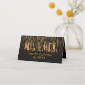 黄金の銅星シャワー プレイスカード (裏面)