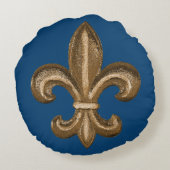 黄金の錬鉄フルーアデリスカスタム ラウンドクッション (裏面)