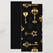 黄金の鍵でシームレスなパターン (正面/裏面)