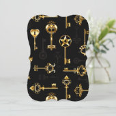 黄金の鍵でシームレスなパターン (スタンド正面)