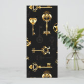 黄金の鍵でシームレスなパターン (スタンド正面)