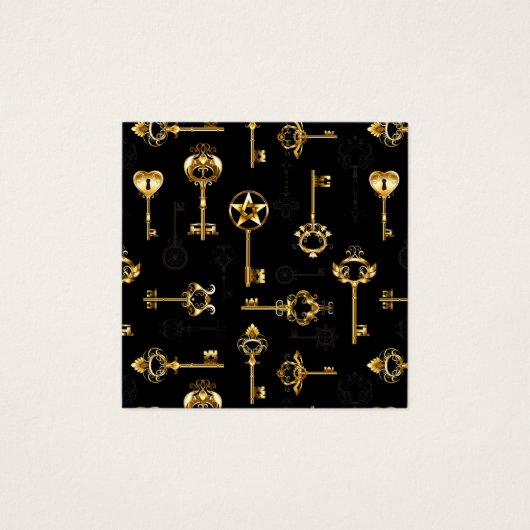 黄金の鍵でシームレスなパターン (正面)