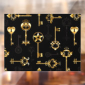 黄金の鍵でシームレスなパターン ウィンドウサイン (シート2)