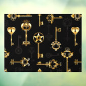 黄金の鍵でシームレスなパターン ウィンドウサイン (シート3)