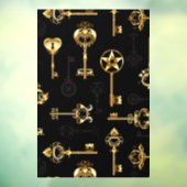 黄金の鍵でシームレスなパターン ウィンドウサイン (シート3)