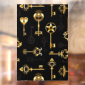 黄金の鍵でシームレスなパターン ウィンドウサイン (シート2)