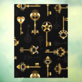 黄金の鍵でシームレスなパターン ウィンドウサイン (シート3)