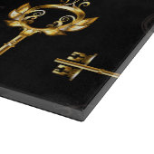 黄金の鍵でシームレスなパターン カッティングボード (角)