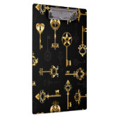 黄金の鍵でシームレスなパターン クリップボード (右)