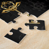 黄金の鍵でシームレスなパターン ジグソーパズル (側面)