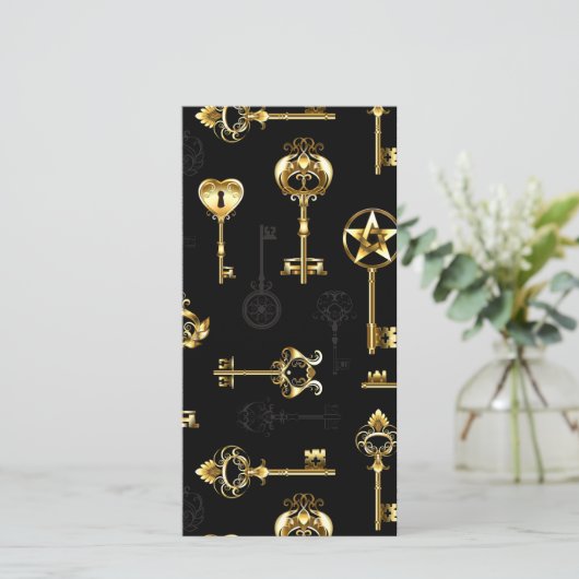 黄金の鍵でシームレスなパターン セーブザデート (スタンド正面)