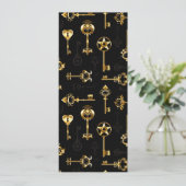 黄金の鍵でシームレスなパターン セーブザデート (スタンド正面)