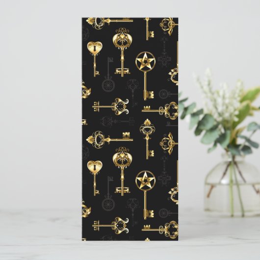 黄金の鍵でシームレスなパターン セーブザデート (スタンド正面)