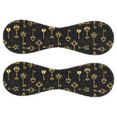 黄金の鍵でシームレスなパターン ソフトボール (パネル)