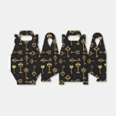 黄金の鍵でシームレスなパターン フェイバーボックス (折り畳みなし)