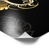 黄金の鍵でシームレスなパターン フォトプリント            (角)