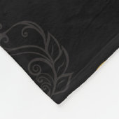 黄金の鍵でシームレスなパターン フリースブランケット (角)