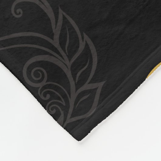 黄金の鍵でシームレスなパターン フリースブランケット (角)