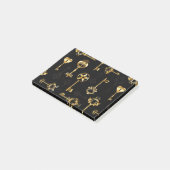 黄金の鍵でシームレスなパターン ポストイット (アングル)