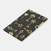 黄金の鍵でシームレスなパターン ポストイット (アングル)