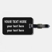 黄金の鍵でシームレスなパターン ラゲッジタグ (裏面横)