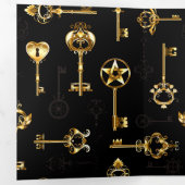 黄金の鍵でシームレスなパターン 三つ折りプログラム (内部最初)