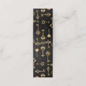 黄金の鍵でシームレスなパターン 予約カード (外部開封)