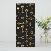 黄金の鍵でシームレスなパターン 招待状 (スタンド正面)