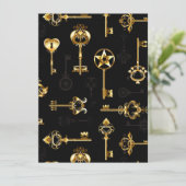 黄金の鍵でシームレスなパターン 案内状 (スタンド正面)