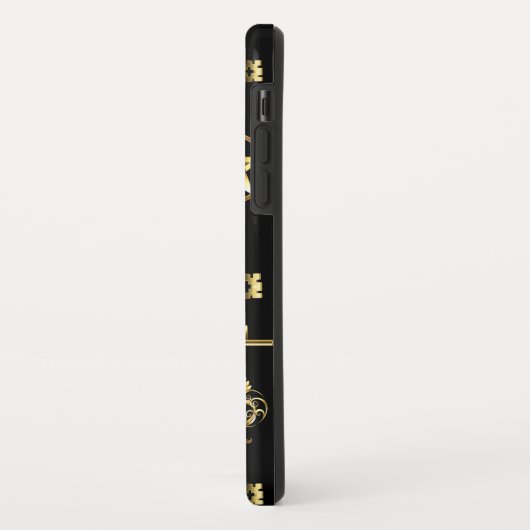 黄金の鍵でシームレスなパターン Case-Mate iPhoneケース (裏面/左)