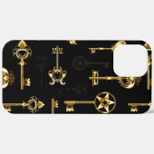黄金の鍵でシームレスなパターン Case-Mate iPhoneケース (裏面 (横))