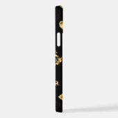 黄金の鍵でシームレスなパターン iPhoneケース (右側面)