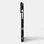 黄金の鍵でシームレスなパターン iPhoneケース (左側面)