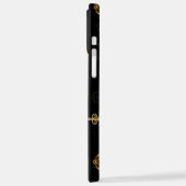 黄金の鍵でシームレスなパターン iPhoneケース (左側面)