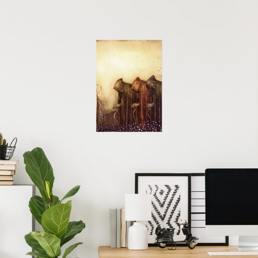 "黄金の鍵"ジョン・バウアーの水色 ポスター (ホームオフィス)