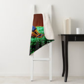 黄金の鎧を纏う侍戦士 - 壮大な日本 シェルパブランケット (インサイチュ)