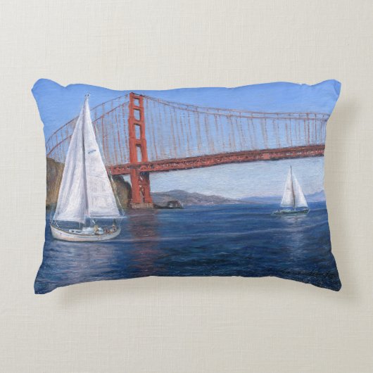 黄金の門の下を航海すること アクセントクッション (正面)