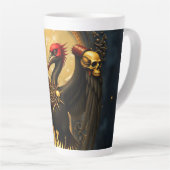 黄金の門の先駆者 夜のペリカン カフェラテマグ (右アングル)