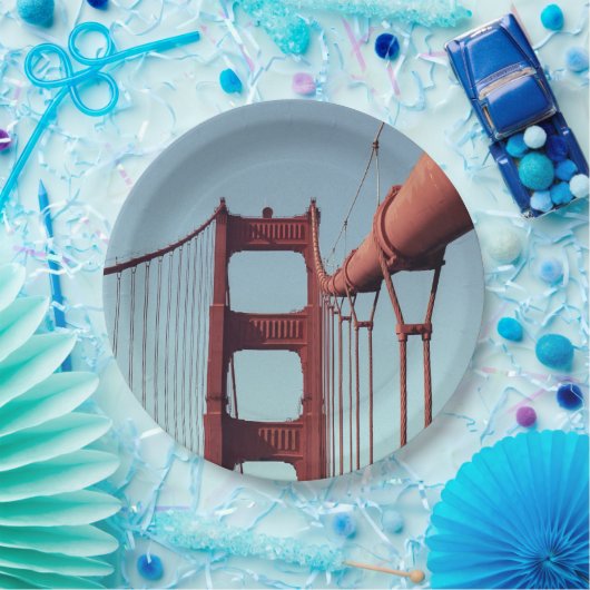 黄金の門橋の上で ペーパープレート (パーティー)