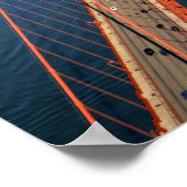 黄金の門橋の空中表示 ポスター (角)