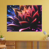 黄金の開花トワイライトの深さ キャンバスプリント (インサイチュ (リビング))