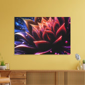 黄金の開花トワイライトの深さ キャンバスプリント (インサイチュ (リビング))