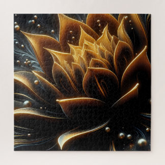 黄金の開花トワイライトの深さ ジグソーパズル