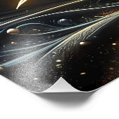 黄金の開花トワイライトの深さ フォトプリント (角)