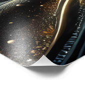 黄金の開花トワイライトの深さ フォトプリント            (角)