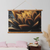黄金の開花トワイライトの深さ 吊り下げ型タペストリー (寝室)