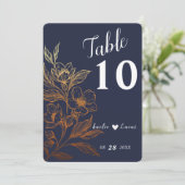 黄金の開花 |の結婚テーブル番号 (スタンド正面)