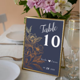 黄金の開花 |の結婚テーブル番号