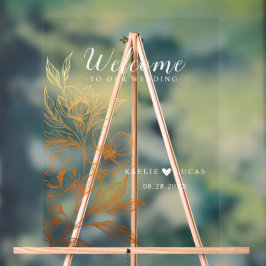 黄金の開花 |ブラック結婚ズ・ウェルカム アクリルサイン