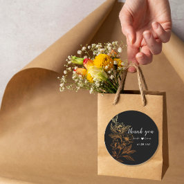 黄金の開花 |ブラック結婚ズ ラウンドシール